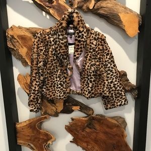 Bebe rabbit/leopard jacket